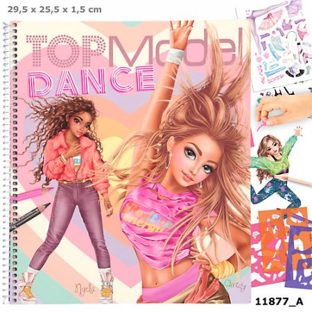 TOPMODEL DANCE Värvimisraamat, 11877 11877