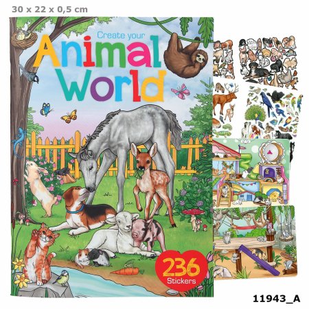 DEPESCHE Loo oma loomade maailm Värvimisraamat, 11943 11943