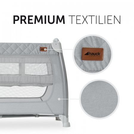 HAUCK reisivoodi PLAY N RELAX, Quilted Grey, 600115 600115