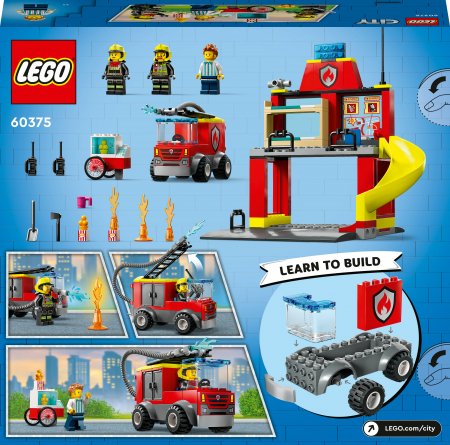 60375 LEGO® City Tuletõrjedepoo ja tuletõrjeauto 60375