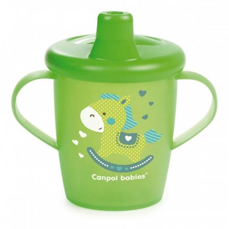 CANPOL BABIES mittelekkiv tass 250 ml, Green, 31/200_gre 31/200_gre