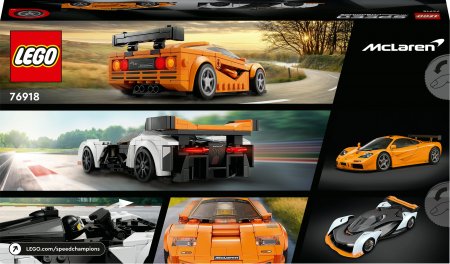 76918 LEGO® Speed Champions McLaren Solus GT ja McLaren F1 LM 76918