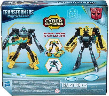 TRANSFORMERS transformer Earthspark Cyber-Combiner Bumblebee & Mo Malto, F8439 