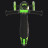 YVOLUTION tõukeratas Neon Glider, roheline, 100965 100965