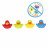 PLAYGRO täielikult suletud vannimänguasjad Bright Baby Duckies, 0187480 0187480