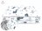 MIMINU Dino Navy voodipesukomplekt 2 osaline, 135x100cm, 40x60cm 5907501420694