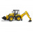 BRUDER traktor JCB 5CX Eco tagumise laaduriga, 02454 02454