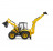 BRUDER traktor JCB 5CX Eco tagumise laaduriga, 02454 02454