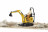 BRUDER Micro excavator 8010 CTS and construction worker, 62002 62002
